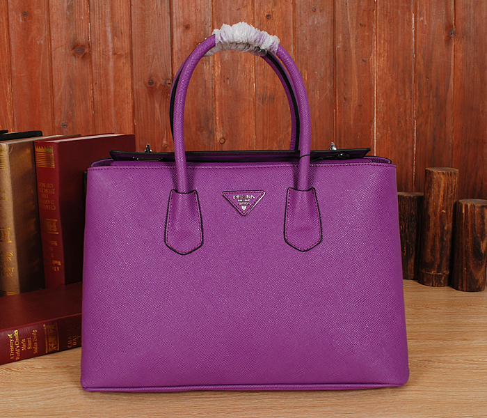 Prada borsetta in pelle viola luce 2748